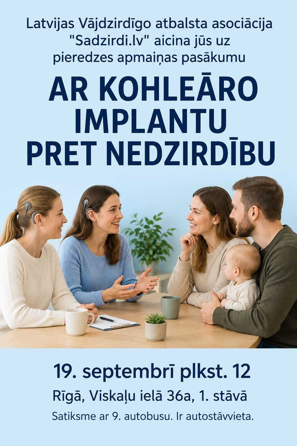 Ar kohleāro implantu pret nedzirdību