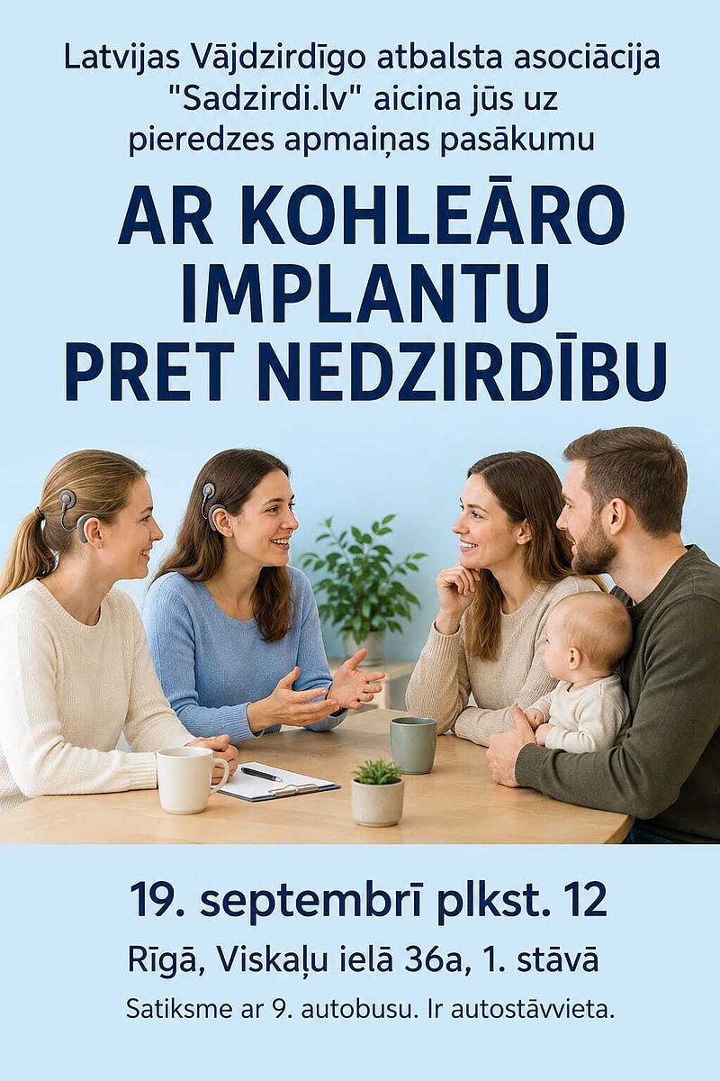 Ar kohleāro implantu pret nedzirdību